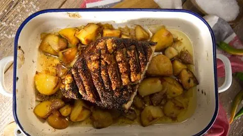 Pieczony boczek z przepisu Tomka Jakubiaka