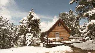 Dom w górach skalistych