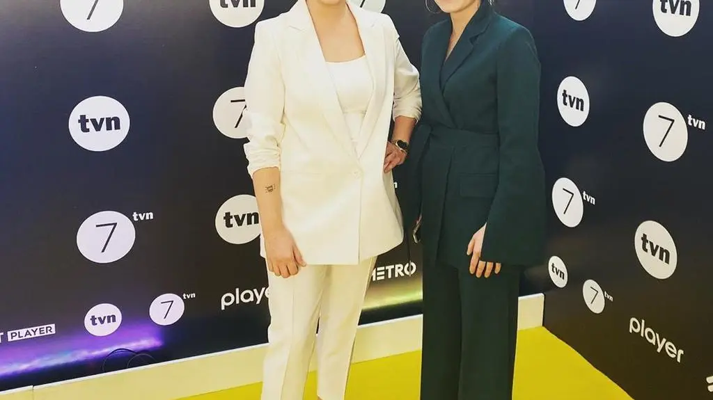 Dorota Szelągowska i Marika na wiosennej konferencji Grupy Discovery TVN