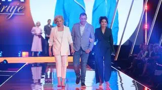 Dorota Szelągowska, Marika i Darek Stolarz na wiosennej konferencji Grupy Discovery TVN