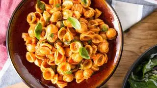 makaron orechiette z piersią z kurczaka