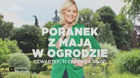 Poranek z Mają w ogrodzie