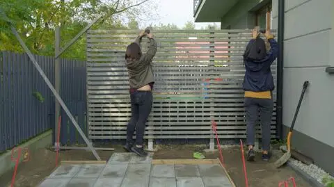 Prosty płot z listewek