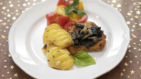 schab po lubelsku z pieczonymi ziemniakami