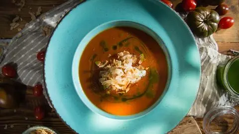 zupa pomidorowa z pieczonych pomidorów