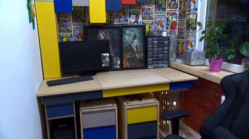 "Darek solo": biurko-warsztat dla fana komiksów i majsterkowania